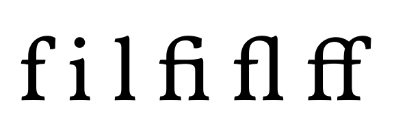 连字样例